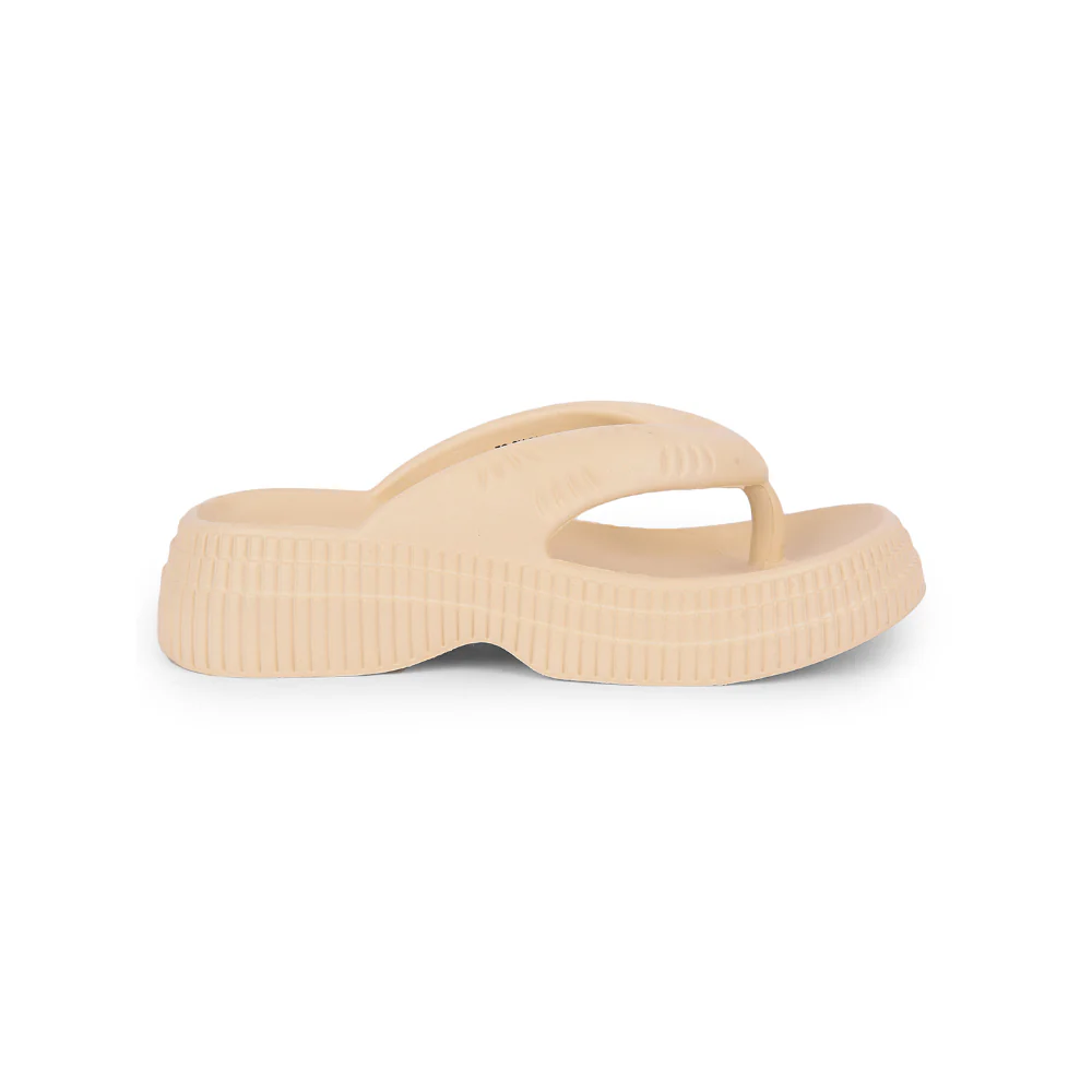 A-HA Casual Beige Flip Flop For Women ZQ-SH-011 By Liberty - Image 2