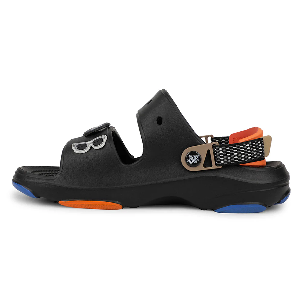 A-HA Casual Black Sandal For Mens ZQ-HXM-03 By Liberty - Image 2