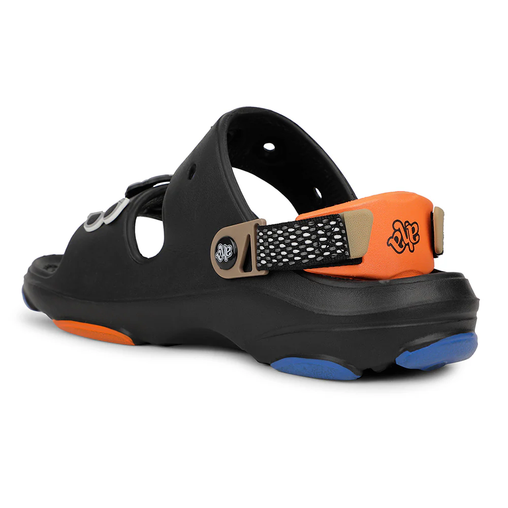 A-HA Casual Black Sandal For Mens ZQ-HXM-03 By Liberty - Image 4
