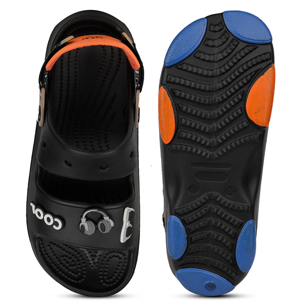 A-HA Casual Black Sandal For Mens ZQ-HXM-03 By Liberty - Image 6