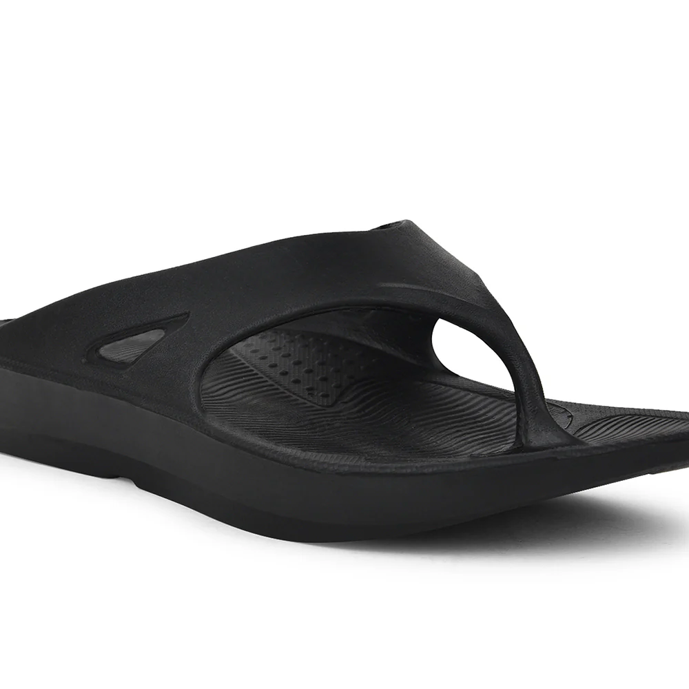 A-HA Casual Black Slippers For Men STEP-STAR By Liberty - Image 5
