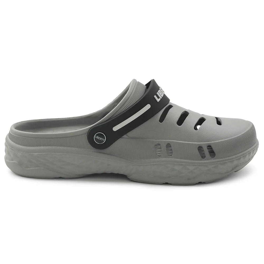 A-HA Casual Grey Clogs For Men BEACHRIDEM By Liberty - Image 4