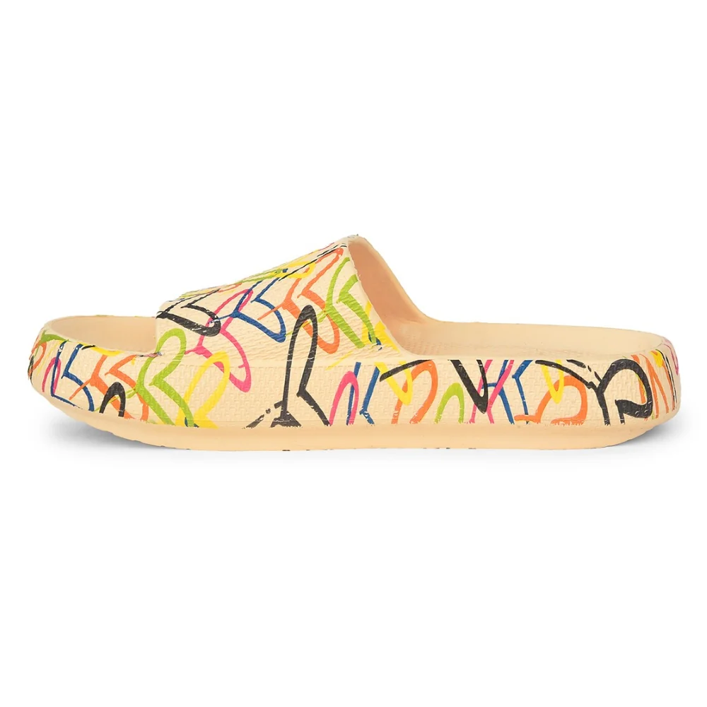 A-HA Casual Orange Sliders For Women WALKSTAR-1 By Liberty - Image 3
