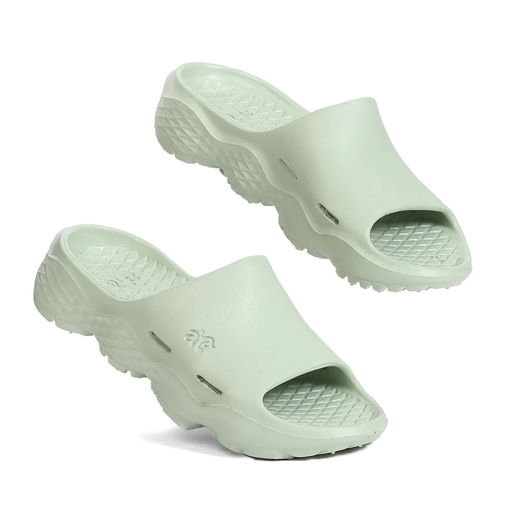 A-HA CLOUD-1 Sea Green Casual Slip-on Slides for Men by Liberty - Image 7