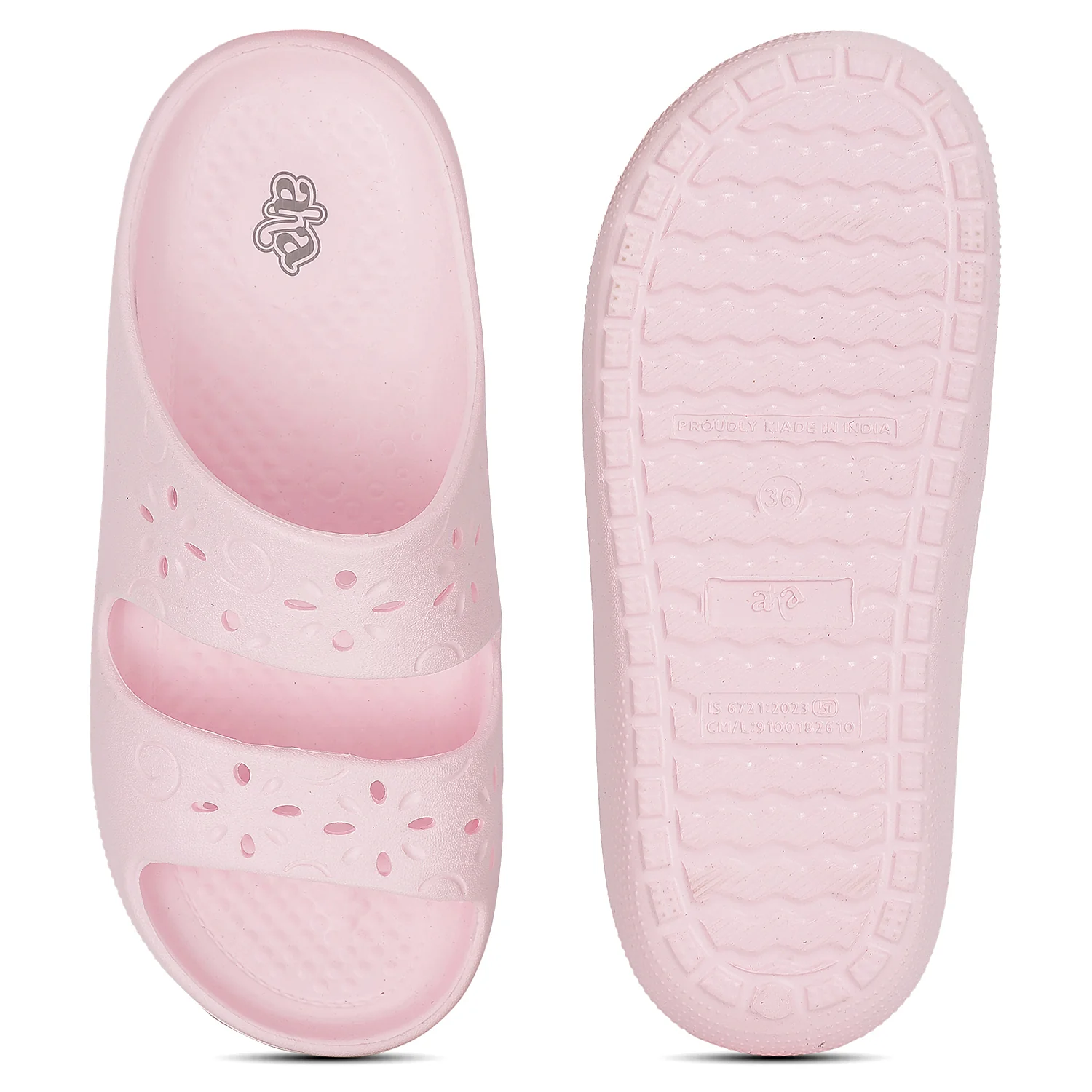 A-HA COSYWALK-E Light Pink Casual Slides For Women By Liberty - Image 4