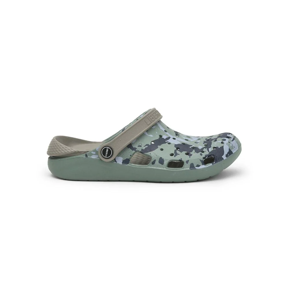 A-HA Green Casual Slingback Clogs For Men LPMXT-811 By Liberty - Image 2