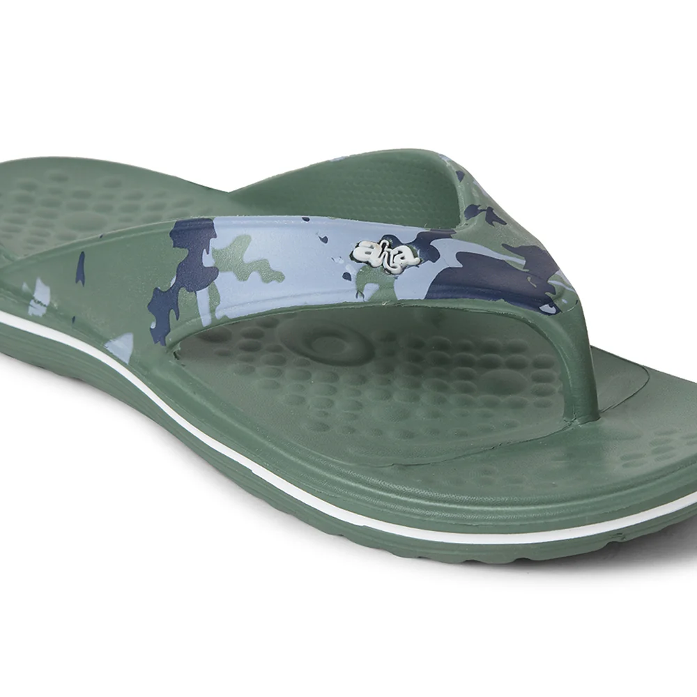 A-HA Green Casual Slipper For Mens BEACHTIM51 By Liberty - Image 4