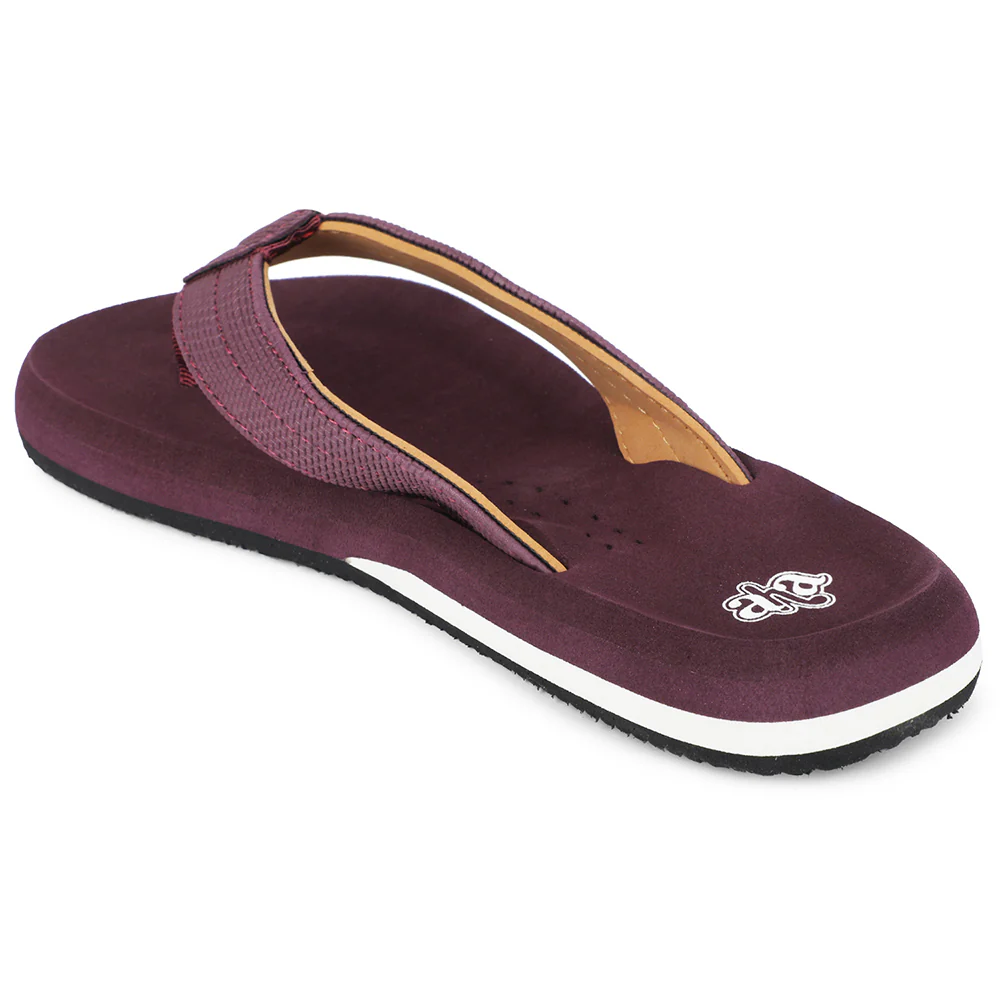 A-HA Maroon Casual Slipper For Men AGL-4 By Liberty - Image 5