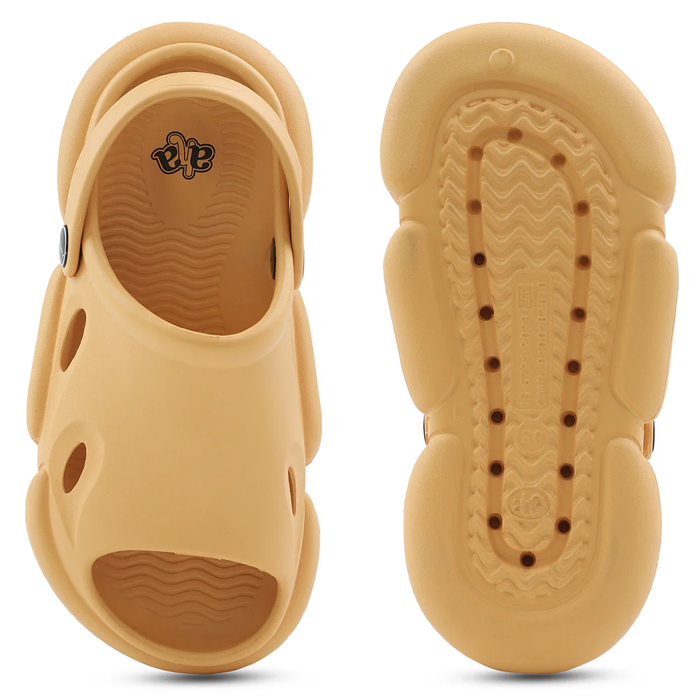 A-HA Mustard Casual Clogs For Kids BEACHFIT01 By Liberty - Image 7