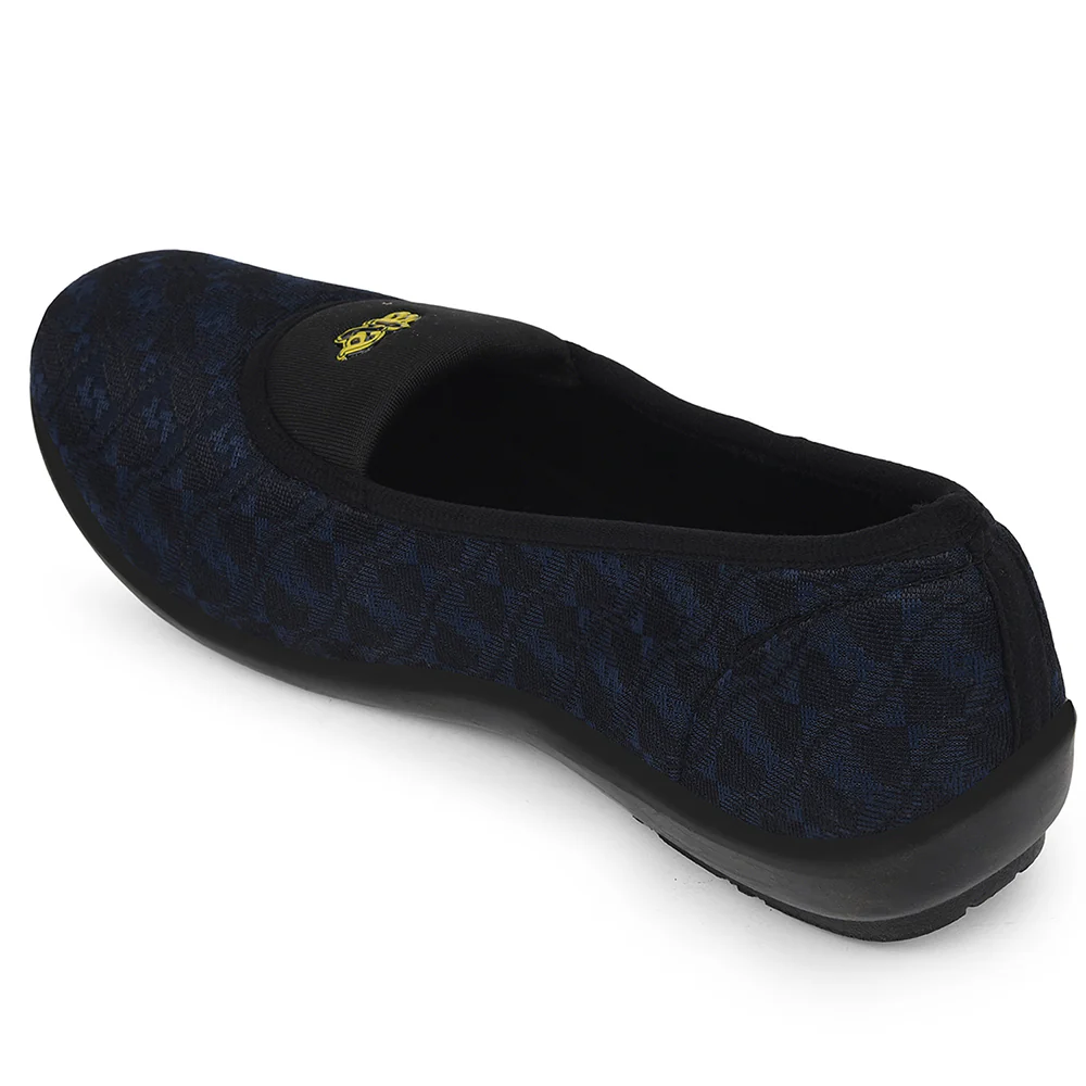 A-HA Navy Blue Casual Ballerina For Women ELENA-224 By Liberty - Image 4