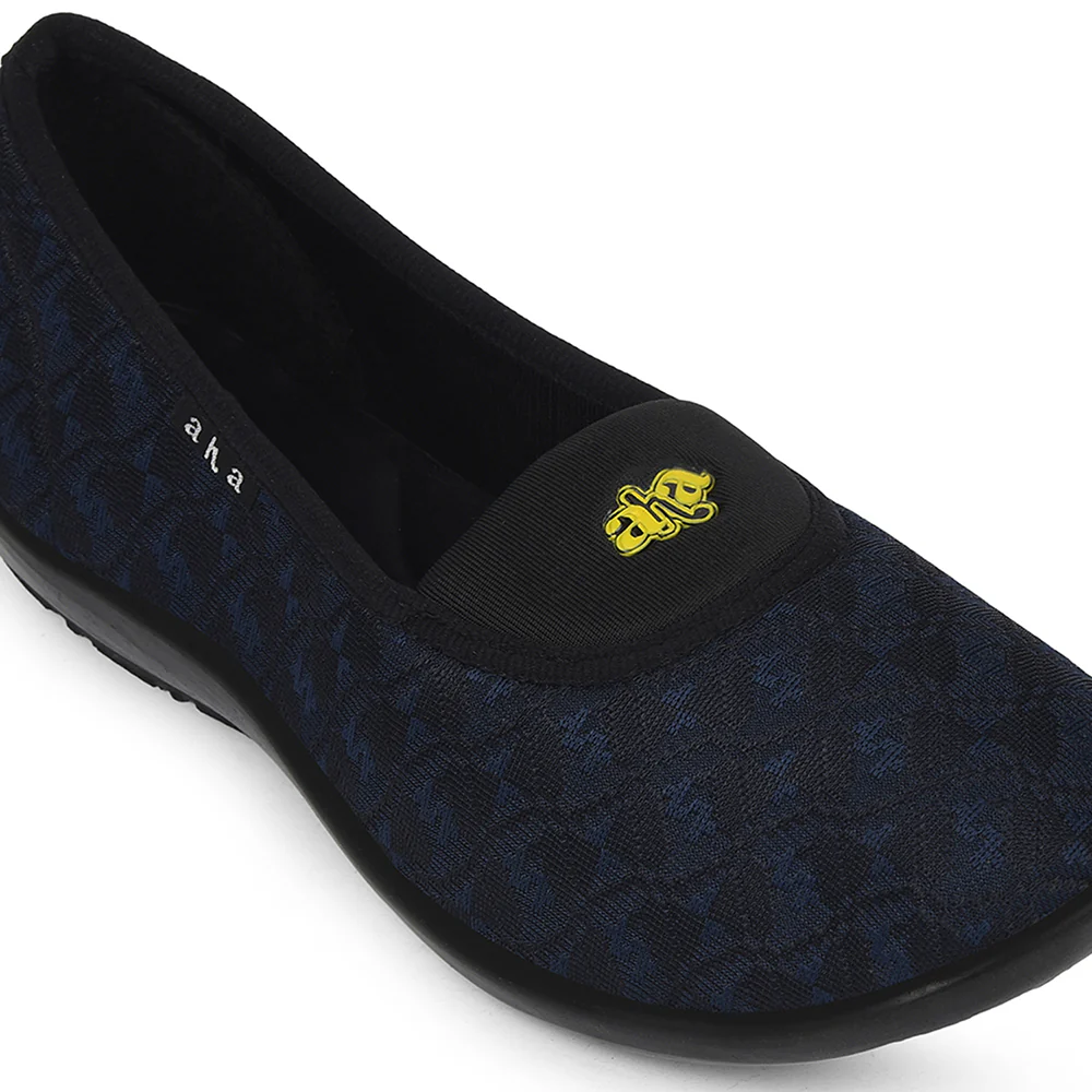 A-HA Navy Blue Casual Ballerina For Women ELENA-224 By Liberty - Image 5