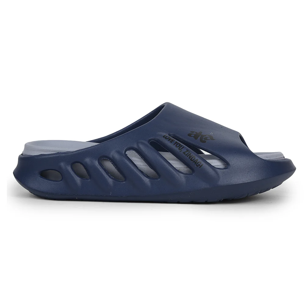 A-HA Navy Blue Casual Slider For Men ZQ-JR-M6 By Liberty - Image 2