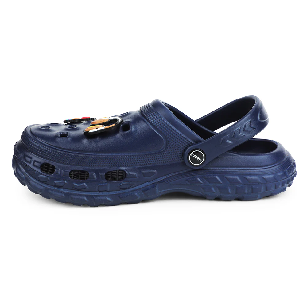A-HA Navy Blue Casual Slingback Clogs For Kids PRL-4 By Liberty - Image 3