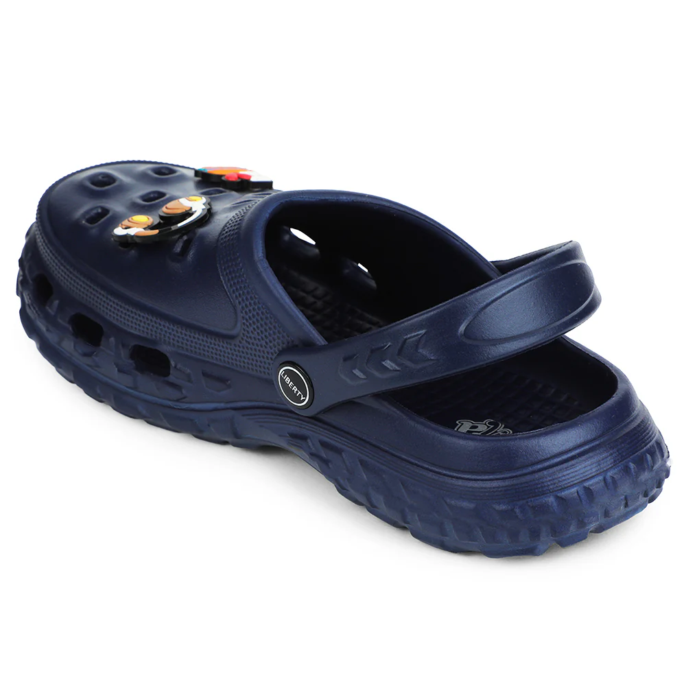 A-HA Navy Blue Casual Slingback Clogs For Kids PRL-4 By Liberty - Image 4