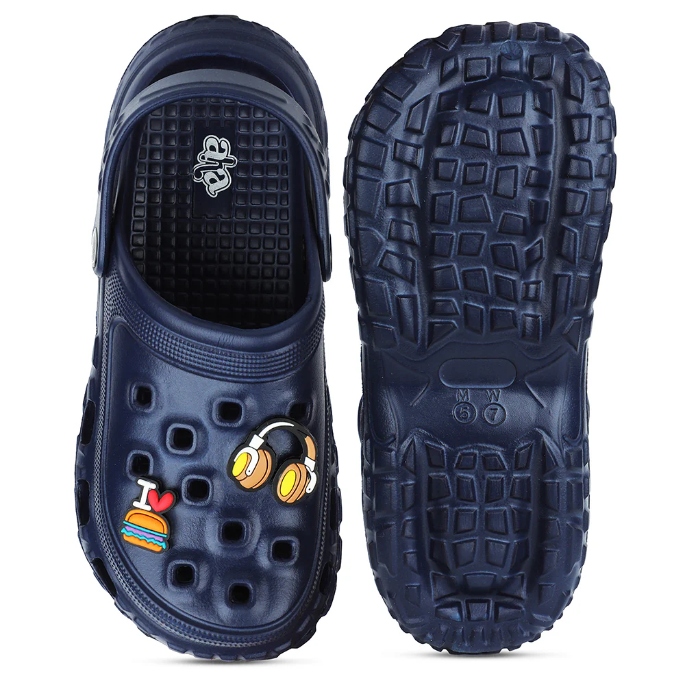 A-HA Navy Blue Casual Slingback Clogs For Kids PRL-4 By Liberty - Image 7