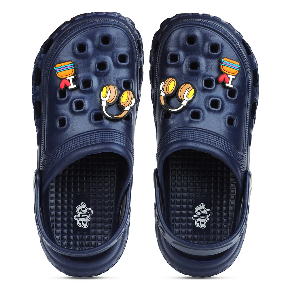A-HA Navy Blue Casual Slingback Clogs For Kids PRL-4 By Liberty - Image 8