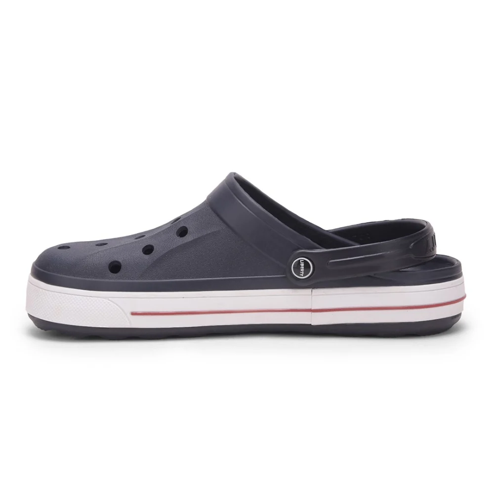 A-HA Navy Blue Casual Slip-on Clogs For Men LITEWALK By Liberty - Image 2