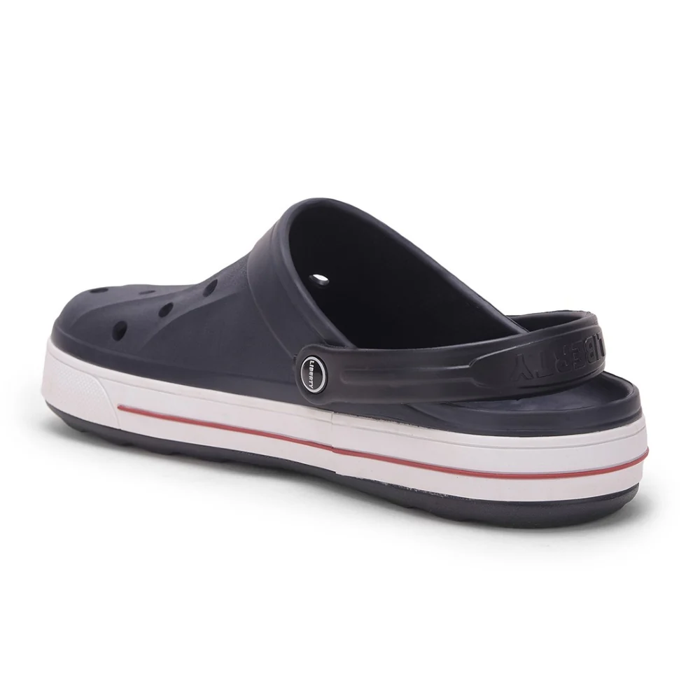 A-HA Navy Blue Casual Slip-on Clogs For Men LITEWALK By Liberty - Image 4