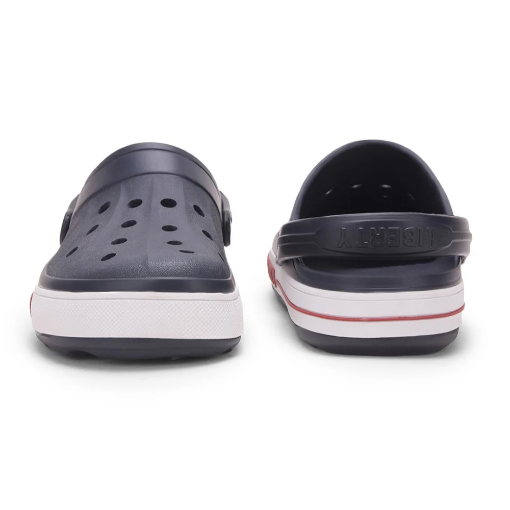 A-HA Navy Blue Casual Slip-on Clogs For Men LITEWALK By Liberty - Image 5