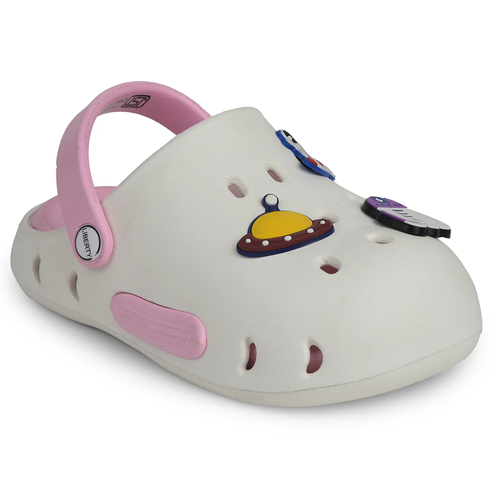 A-HA Off White Casual Clogs For Kids CUTIER By Liberty
