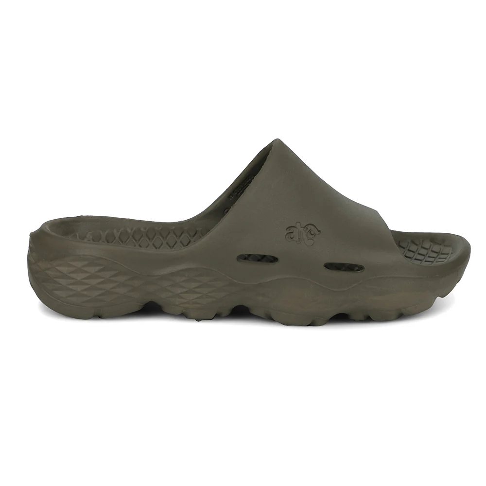 A-HA Olive Green Casual Slipper For Men SOFTWALK By Liberty - Image 2