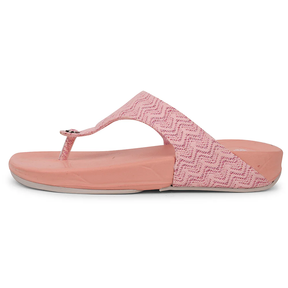A-HA Peach Casual Slipper For Women DIVA-60E By Liberty - Image 3