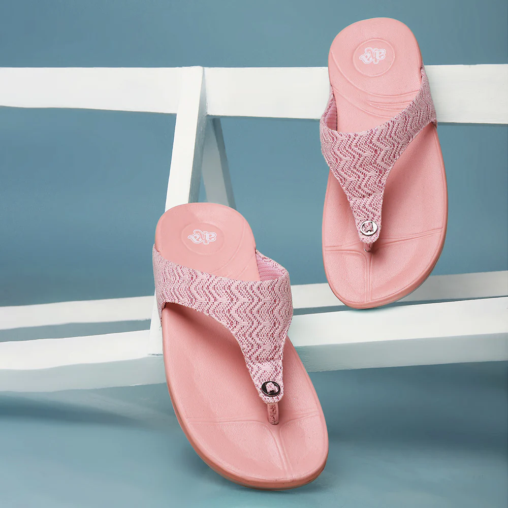 A-HA Peach Casual Slipper For Women DIVA-60E By Liberty - Image 4