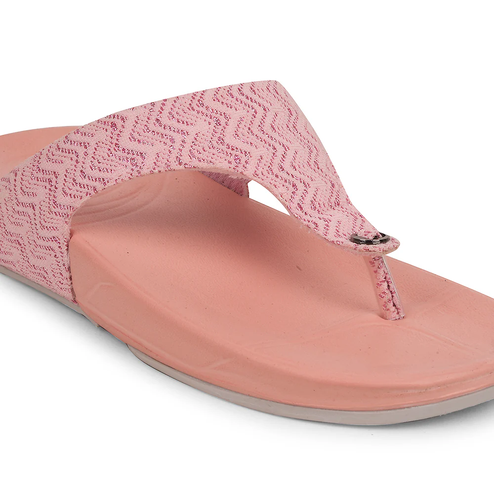A-HA Peach Casual Slipper For Women DIVA-60E By Liberty - Image 5