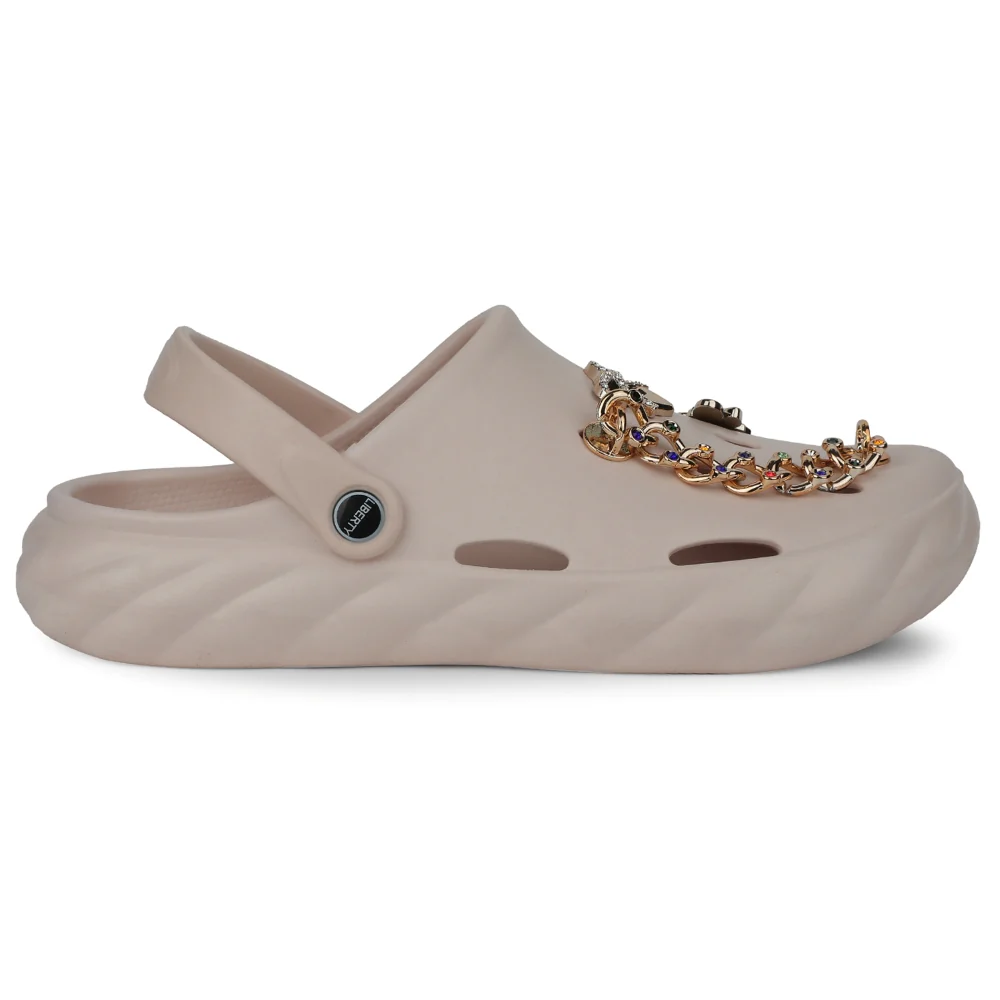 A-HA Peach Slingback Clogs For Women BEACHWALKL By Liberty - Image 2