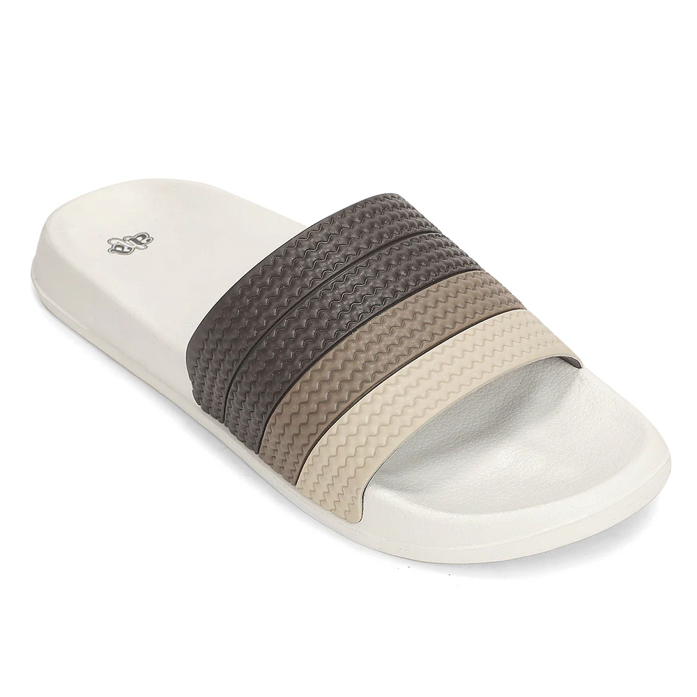 A HA PRIMGO-E Beige Casual Slip on Slides for Men by Liberty