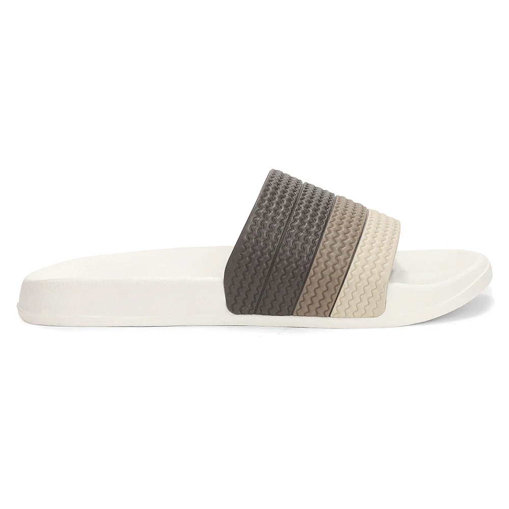 A HA PRIMGO-E Beige Casual Slip on Slides for Men by Liberty - Image 4