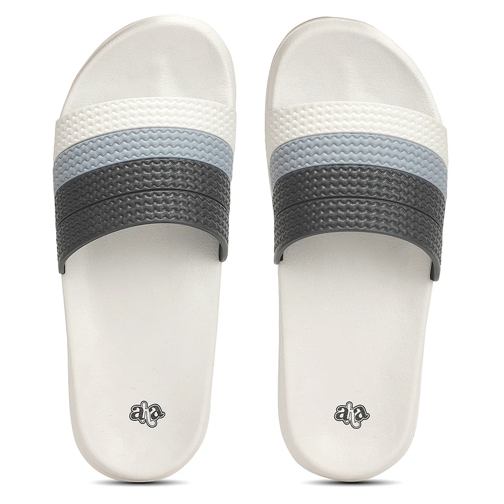 A HA PRIMGO-E Blue Casual Slip on Slides for Men by Liberty - Image 9