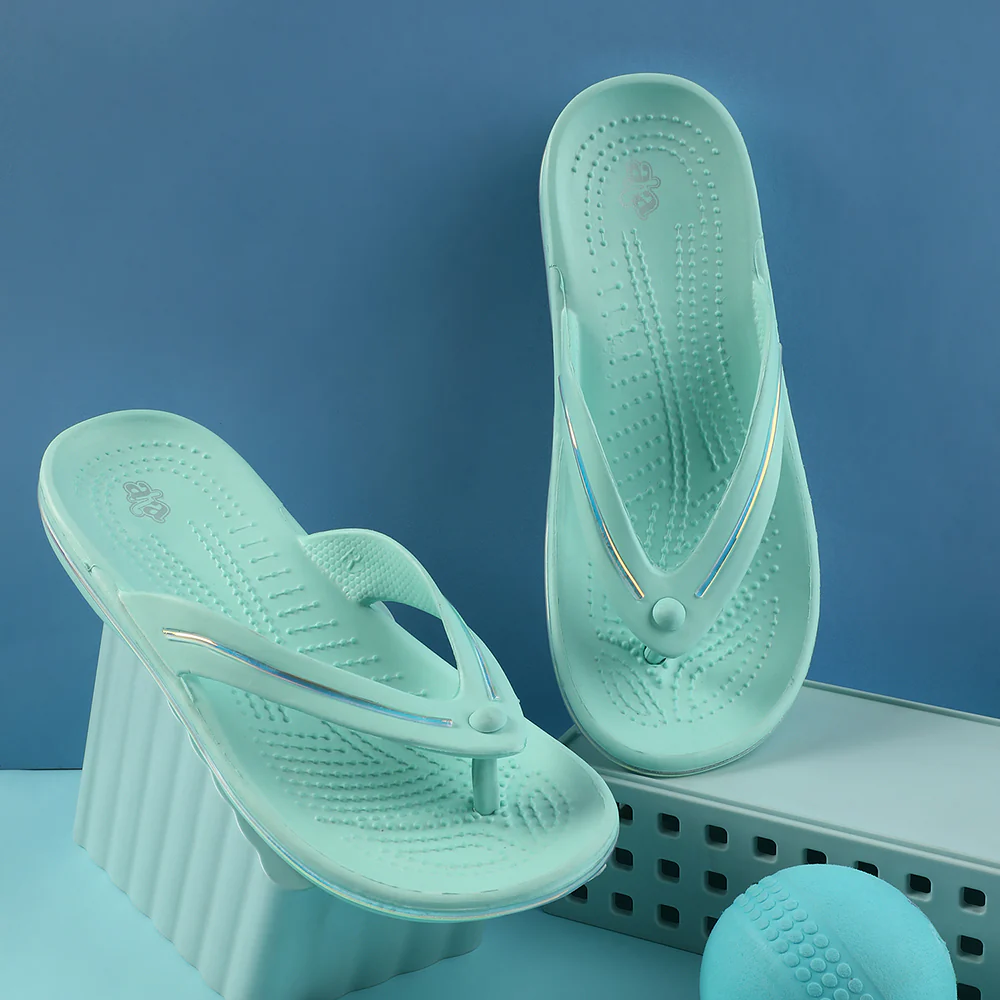A-HA Sea Green Casual Slipper For Women MINY By Liberty - Image 4