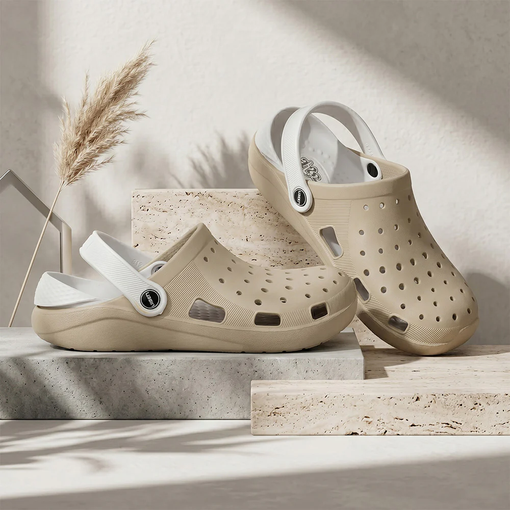 A-HA STREETVIBE Beige Casual Clogs for women by Liberty - Image 2