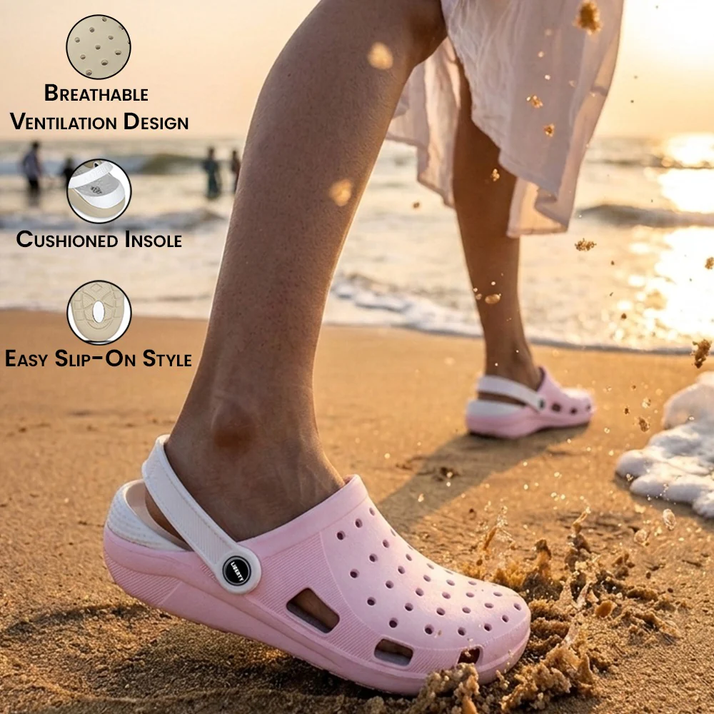 A-HA STREETVIBE Pink Casual Clogs for women by Liberty - Image 3