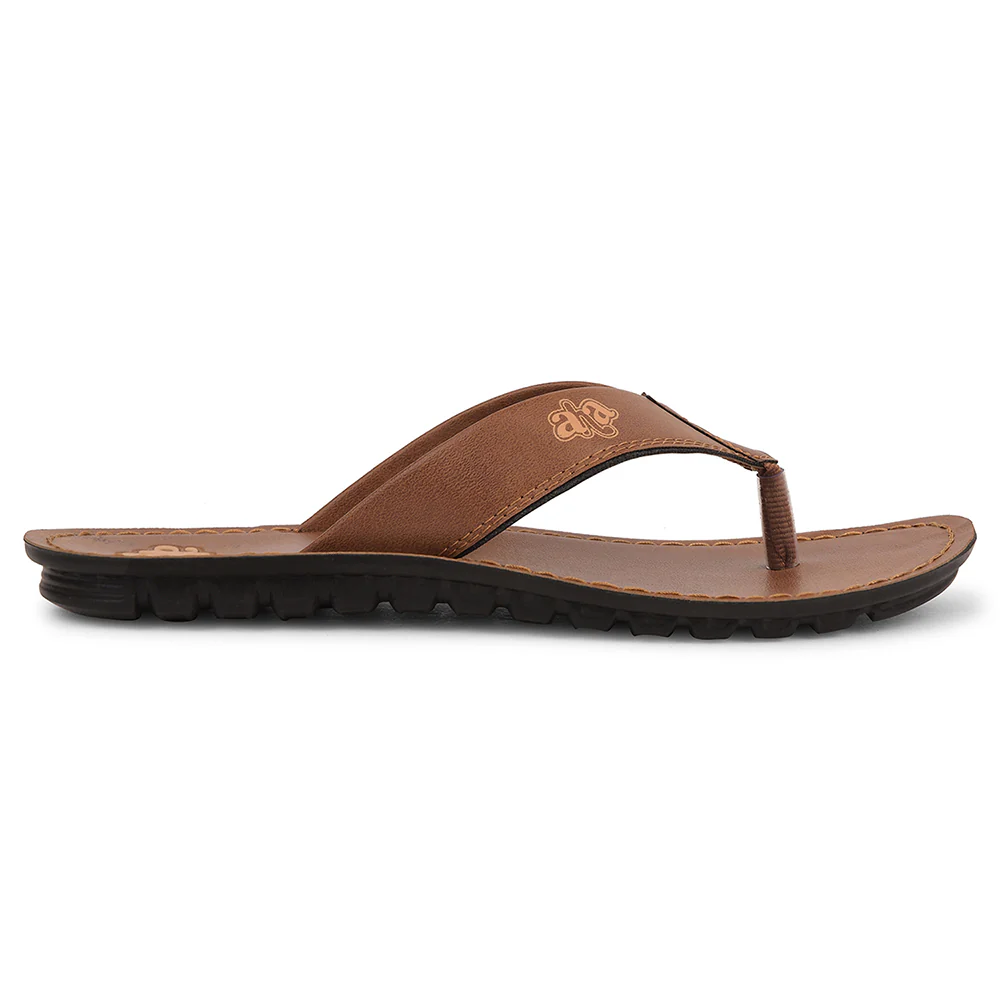 A-HA Tan Casual Slipper For Men 2137-51 By Liberty - Image 2