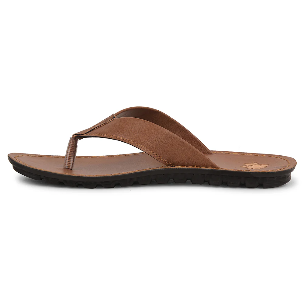 A-HA Tan Casual Slipper For Men 2137-51 By Liberty - Image 3