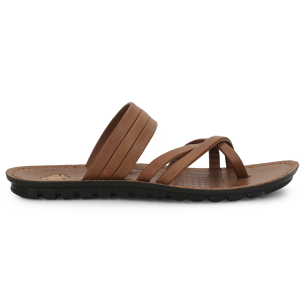A-HA Tan Casual Slipper For Men MPU-52 By Liberty - Image 2