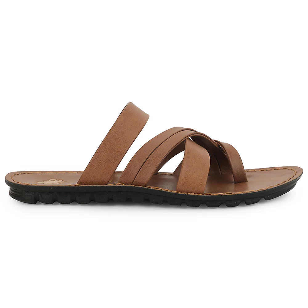 A-HA Tan Casual Slipper For Men MPU-56 By Liberty - Image 3