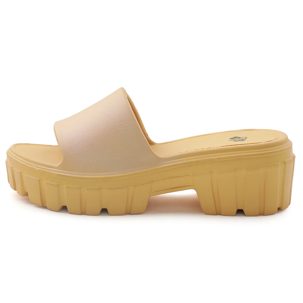 A-HA Yellow Casual Sandal For Women LB46-01E By Liberty - Image 3