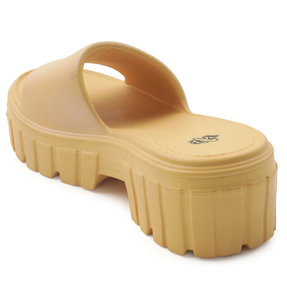A-HA Yellow Casual Sandal For Women LB46-01E By Liberty - Image 5