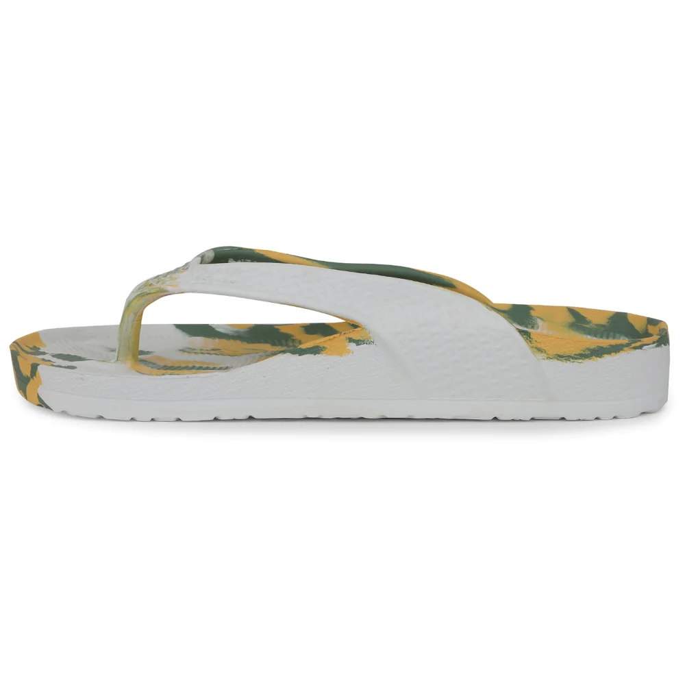 A-HA Yellow Casual Slipper For Men HAPPYFEET1 By Liberty - Image 3