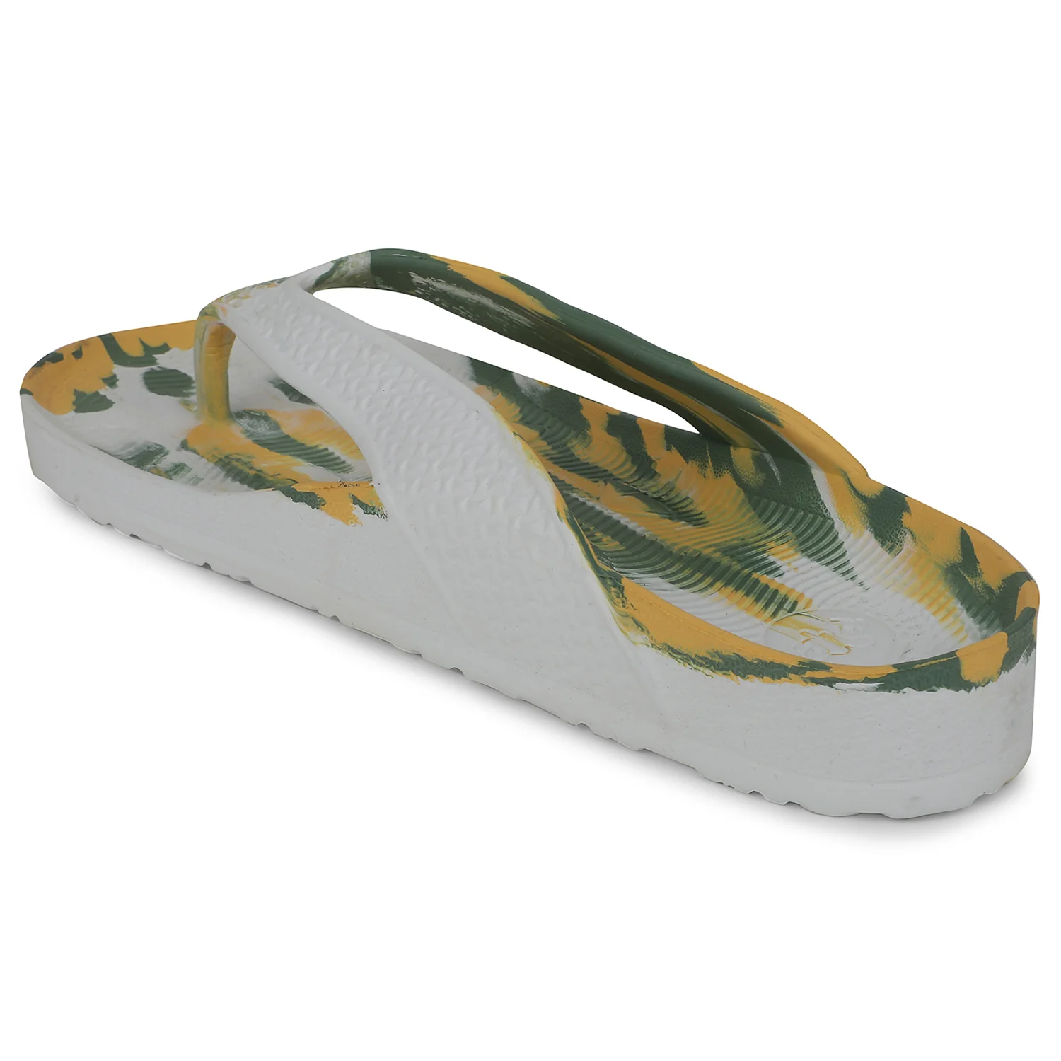 A-HA Yellow Casual Slipper For Men HAPPYFEET1 By Liberty - Image 6