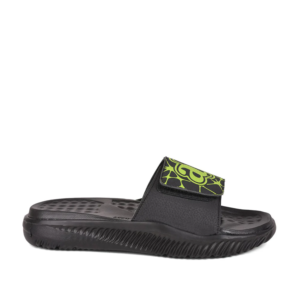 AHA (Black) Slides For Men STAMINA-26 By Liberty - Image 2