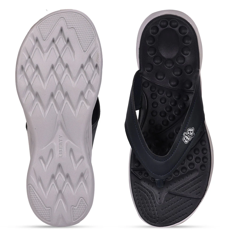 A-HA Casual Blue Flip-Flop For Men IMPACT-21 By Liberty - Image 6