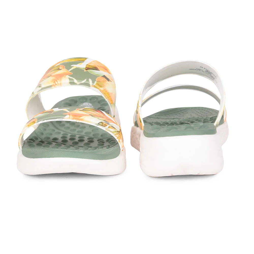 AHA Casual Olive Green Flip Flop For Women IMPACT-15 By Liberty - Image 6