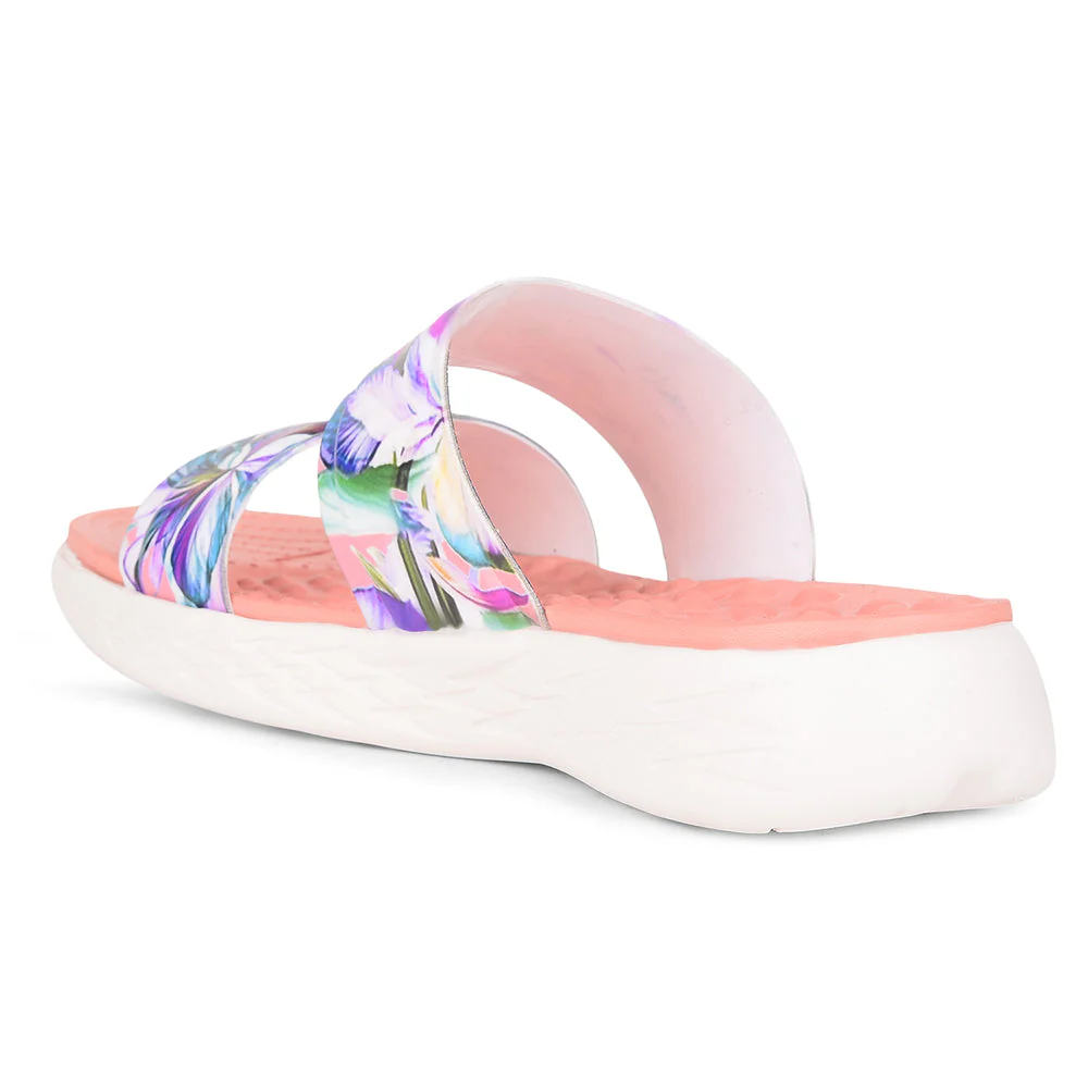 AHA Casual Peach Flip Flop For Women IMPACT-15 By Liberty - Image 4