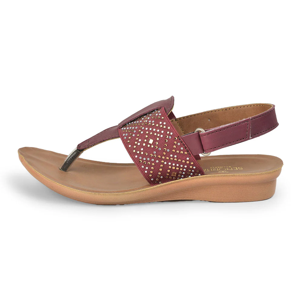 AHA Casual (Cherry) Sandals For Kids DOLLY-8 By Liberty - Image 2