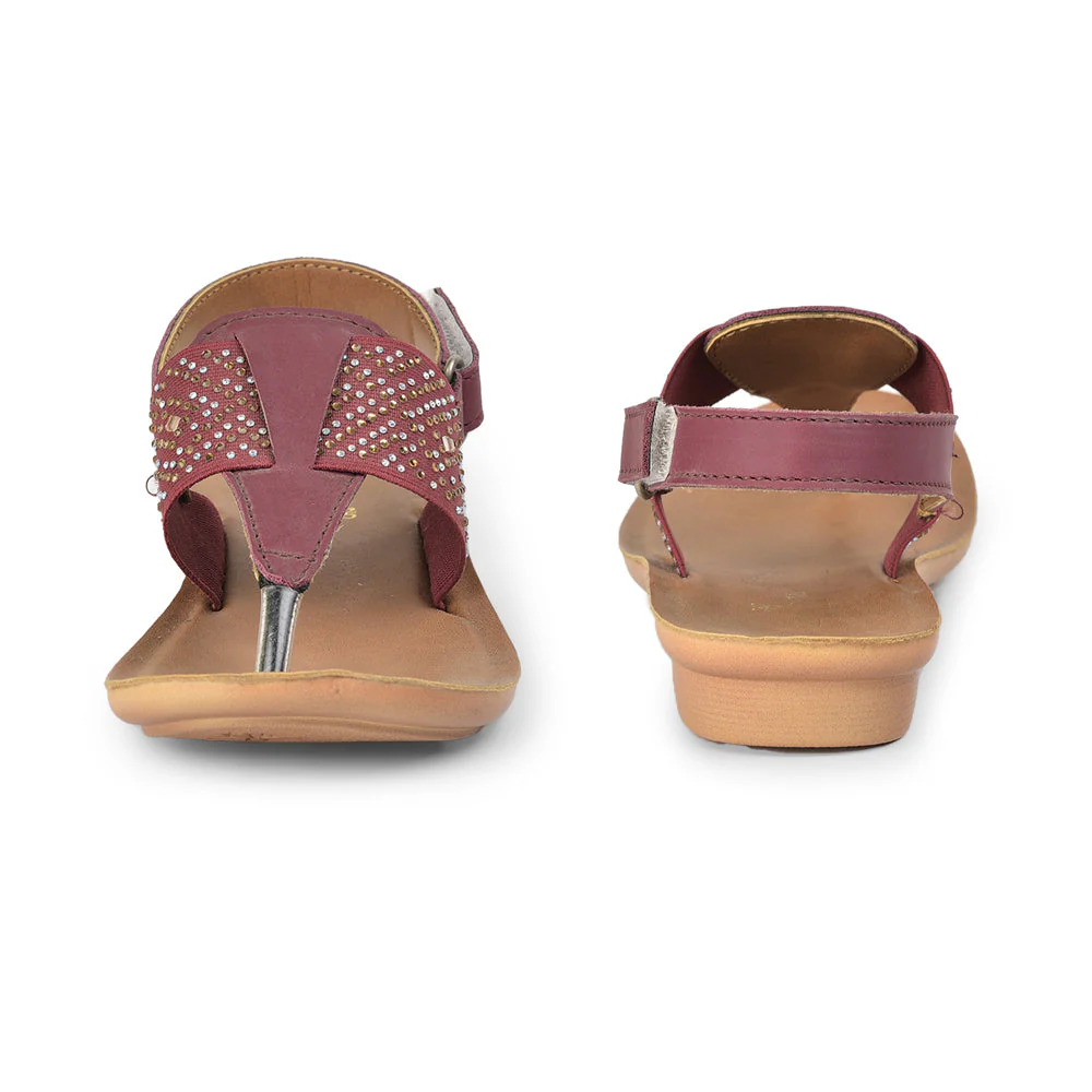 AHA Casual (Cherry) Sandals For Kids DOLLY-8 By Liberty - Image 3