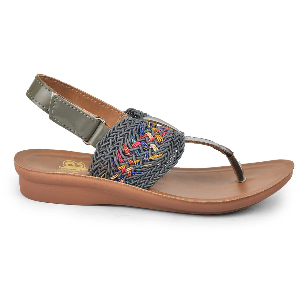 AHA Casual Grey Sandals For Kids DOLLY-9 By Liberty - Image 2